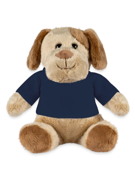 Chien en peluche Helge MiniFeet® - bleu marine - Devant