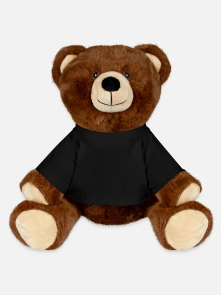 Nounours RecycelBär® marron - noir - Devant