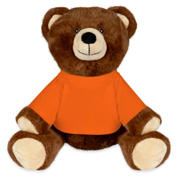Nounours RecycelBär® marron - orange doré - Devant