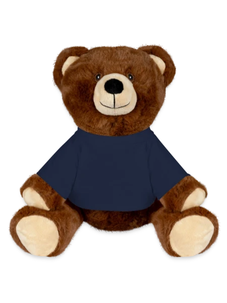 MiniFeet® RecycelBär® Braun - French Navy - Vorne