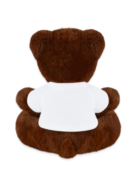 MiniFeet® RecycelBär® Teddy Bear Brown - white - Back