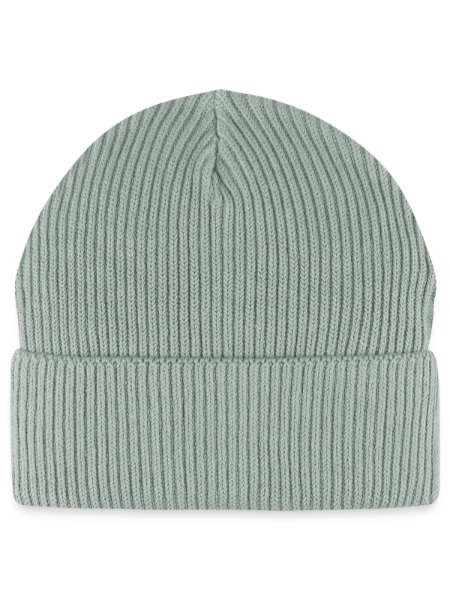 Stanley/Stella Unisex Bio FISHERMAN BEANIE - Helles Graugrün - Vorne