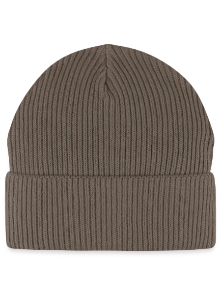 Stanley/Stella Unisex Bio FISHERMAN BEANIE - Dunkelbraun - Vorne