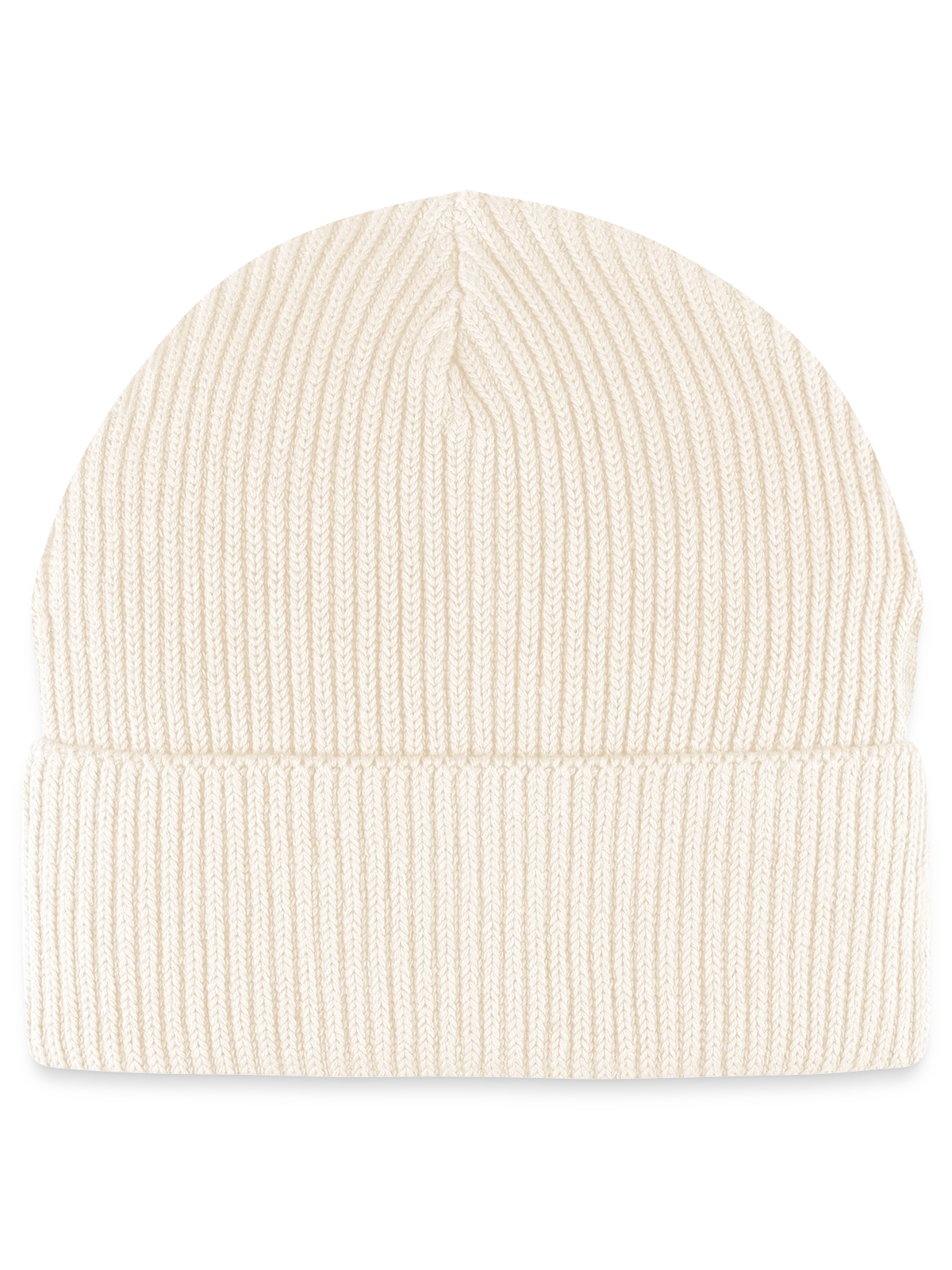 Stanley/Stella Unisex Organic FISHERMAN BEANIE - soft Ecru - Front