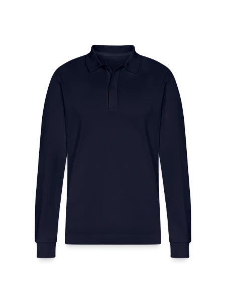 Stanley/Stella Unisex Bio-Langarm-Poloshirt Prepster - Navy - Vorne