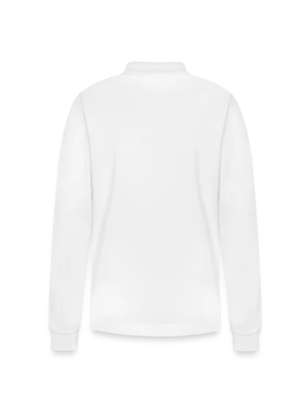 Stanley/Stella Organic Unisex Long-Sleeved Polo Shirt Prepster - white - Back