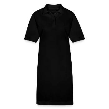 Mini abito ecologico in stile polo PAIGER di Stanley/Stella - nero - Fronte
