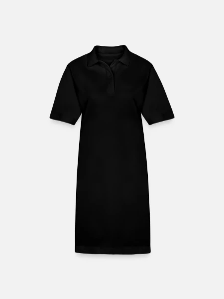 Stanley/Stella Frauen Bio-Polokleid PAIGER - Schwarz - Vorne