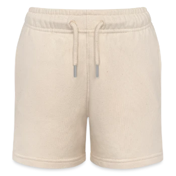 Short de jogging enfant bio Stanley/Stella - écru doux - Devant