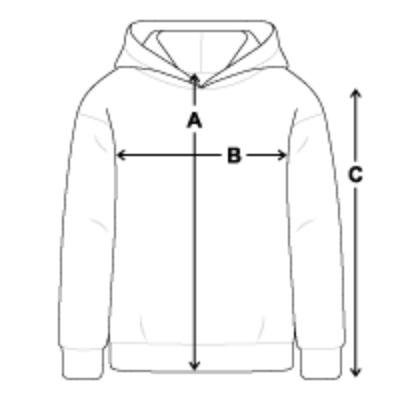 Massschema Baby Organic Hoodie Baby Cruiser von Stanley/Stella