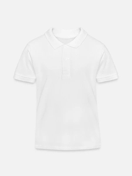 Polo enfant bio Stanley/Stella - blanc - Devant