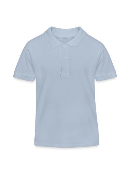 Kids Organic Polo Shirt by Stanley/Stella - sky blue - Front