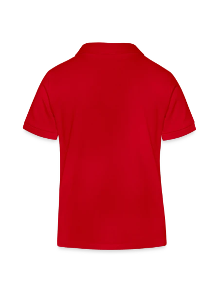 Polo enfant bio Stanley/Stella - rouge - Dos