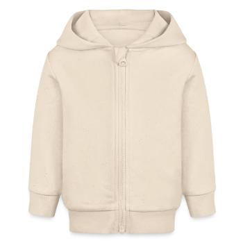 Veste à capuche bébé bio Stanley/Stella - écru doux - Devant