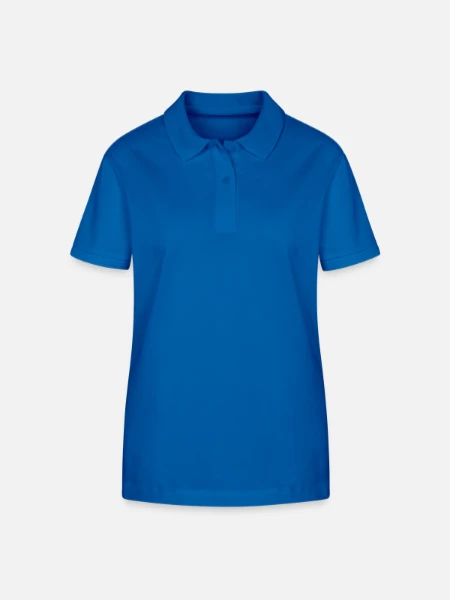 Polo bio ELLISER Stanley/Stella Femme - bleu roi - Devant