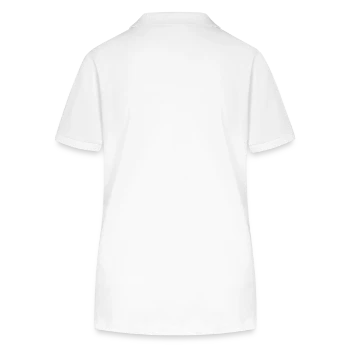 Polo bio ELLISER Stanley/Stella Femme - blanc - Dos - Anna (173cm)
