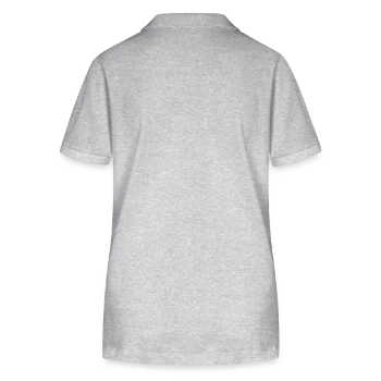 Polo bio ELLISER Stanley/Stella Femme - gris chiné - Dos - Anna (173cm)