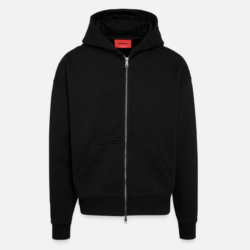 Heavyweight oversized organic ziphoodie made in EU