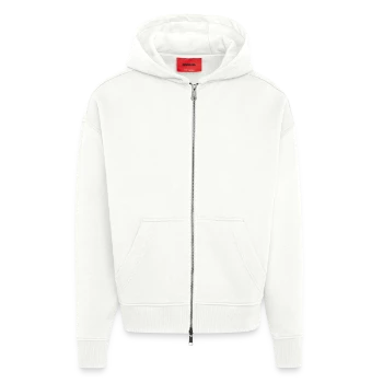 Zip Hoodie - made by SPREAD - OFF WHITE - Front