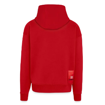 Zip Hoodie - made by SPREAD - red - Back