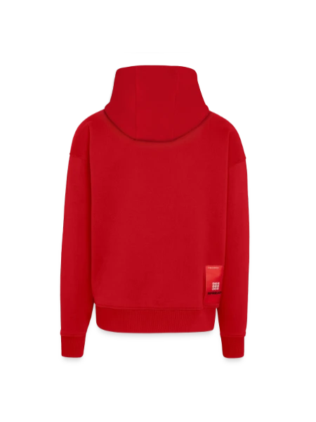 Zip Hoodie - made by SPREAD - red - Back