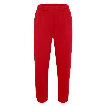 Heavyweight Jogging Pants - made by SPREAD  - red - Front