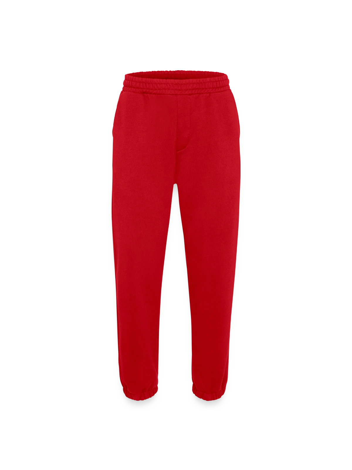 Heavyweight Jogging Pants - made by SPREAD  - red - Front