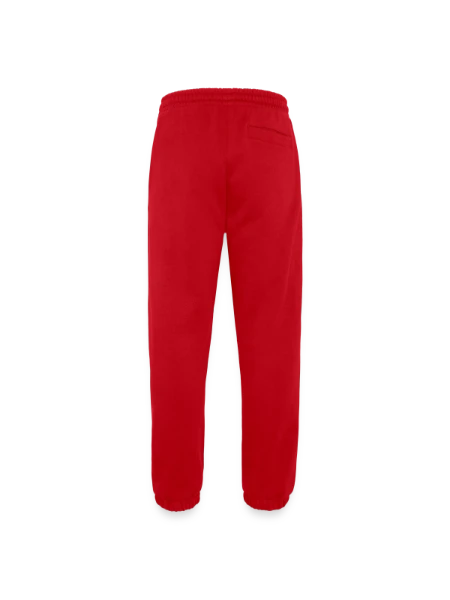 Heavyweight Jogging Pants - made by SPREAD  - red - Back