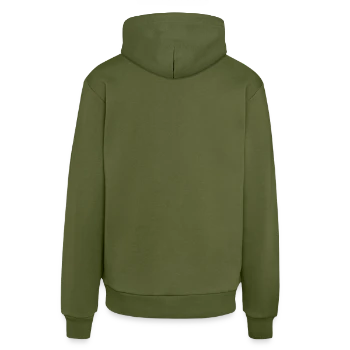 Felpa con cappuccio ecologica casual Made in UE - MOSS GREEN - Retro