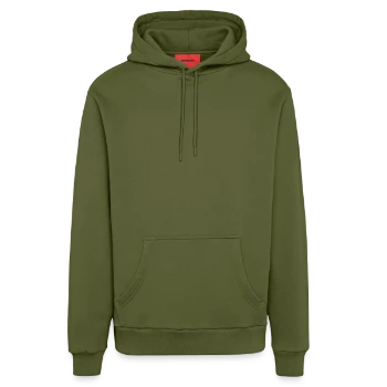 Felpa con cappuccio ecologica casual Made in UE - MOSS GREEN