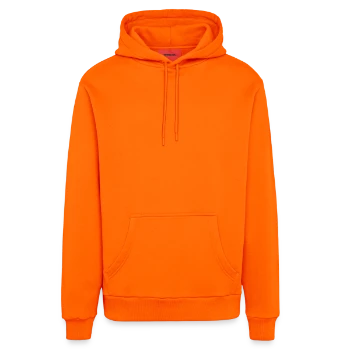 Felpa con cappuccio ecologica casual Made in UE - SUNSET ORANGE