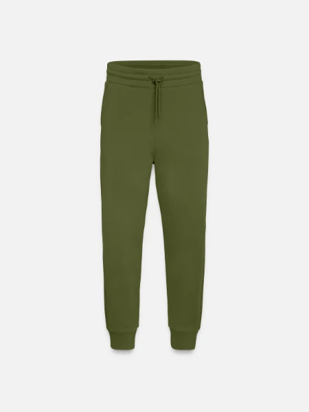 Jogging Pants - made by SPREAD  - MOSS GREEN - Front