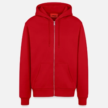 Ekologiczna rozpinana bluza z kapturem o luźnym kroju wyprodukowana w UE