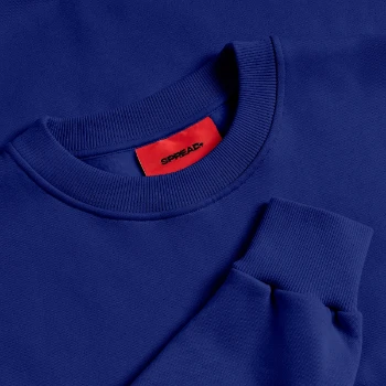 Organic relaxed trøje med crewneck made in EU