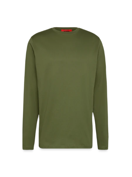 Langarmshirt - made by SPREAD  - MOSS GREEN - Vorne
