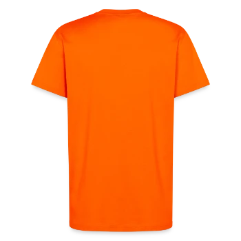 T-Shirt - made by SPREAD - SUNSET ORANGE - Back - Alina (178cm)