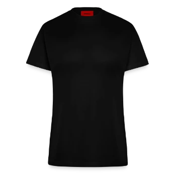 Fitted T-Shirt - made by SPREAD - SOLID BLACK - Front