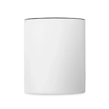 Mug contrasté - blanc/noir - Devant