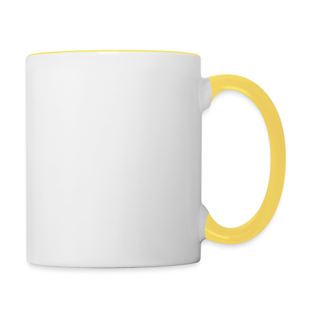 Coffee Mug With Contrasting Trim and Handle