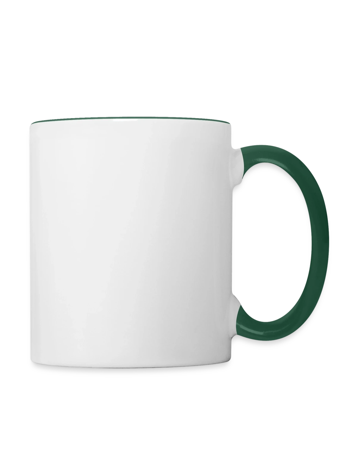 Contrasting Mug - white/dark green - Right