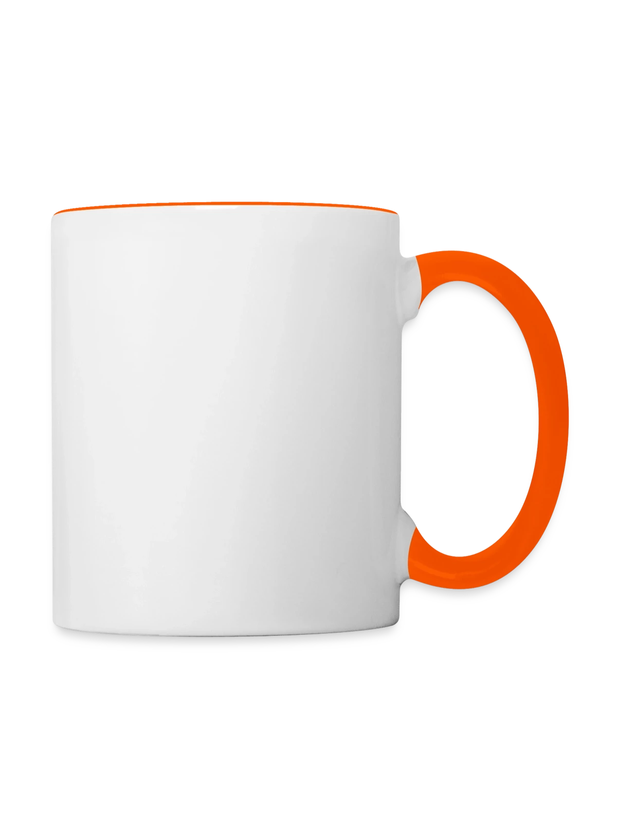 Contrasting Mug - white/orange - Right