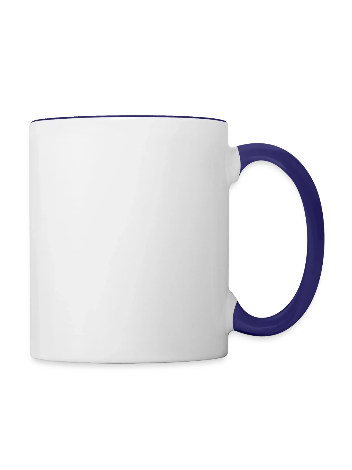 Tasse zweifarbig - Weiß/Kobaltblau - Rechts