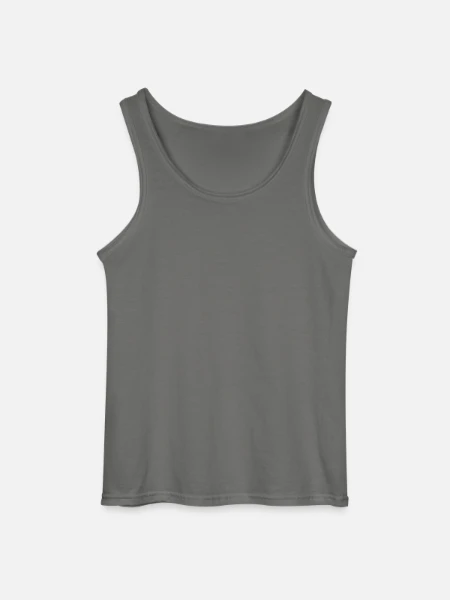 Gildan Men’s Tank Top - charcoal grey - Front