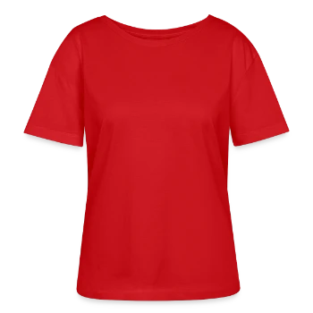 Stanley/Stella SERENA Relaxed Women’s Organic Round Neck T-shirt - red - Front - Luana (180cm)