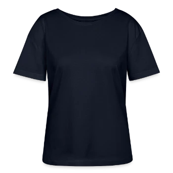 Stanley/Stella SERENA Relaxed Women’s Organic Round Neck T-shirt - navy - Front - Anna (173cm)
