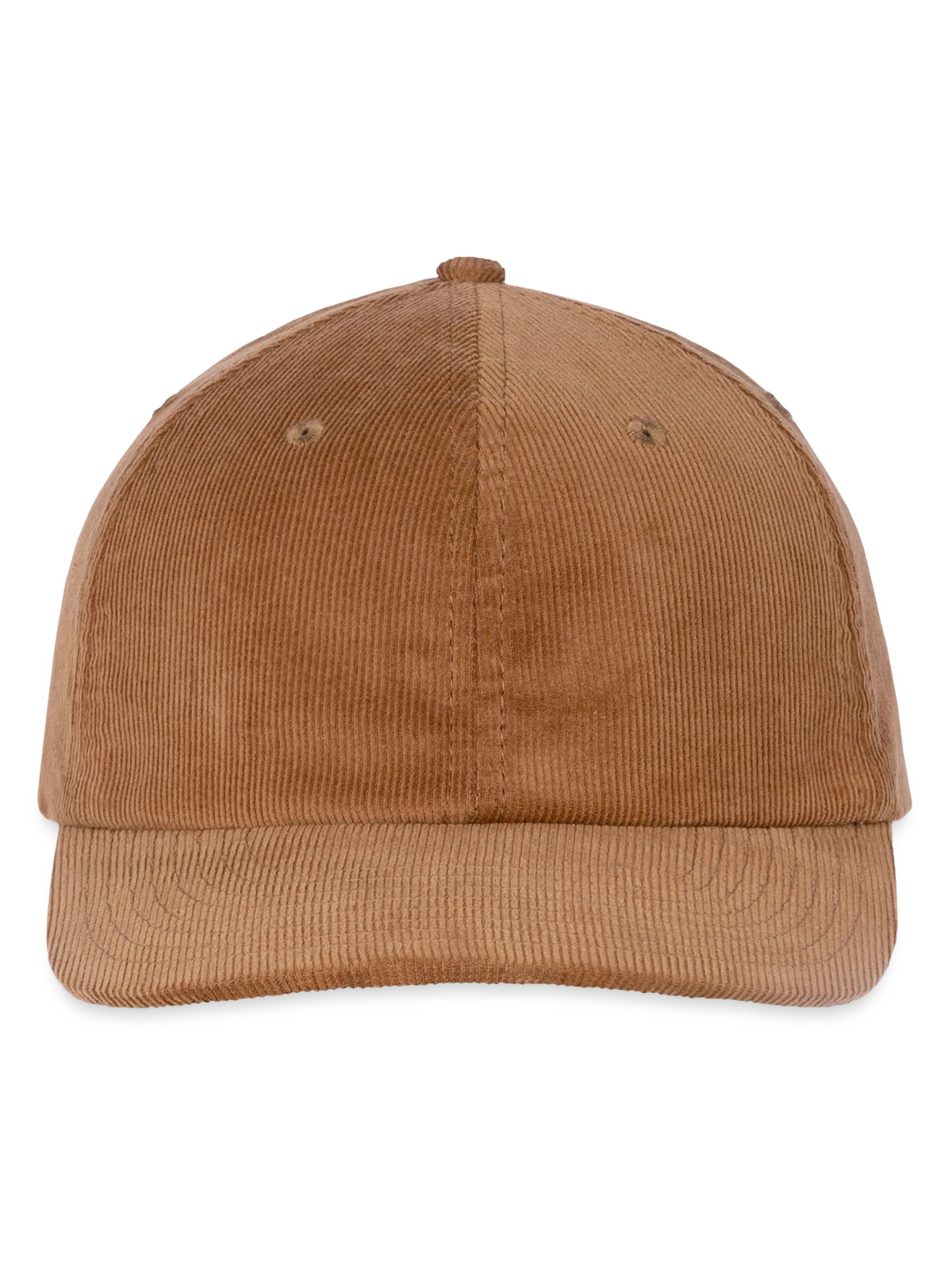 Bestickte Cord Cap - Mocca - Vorne