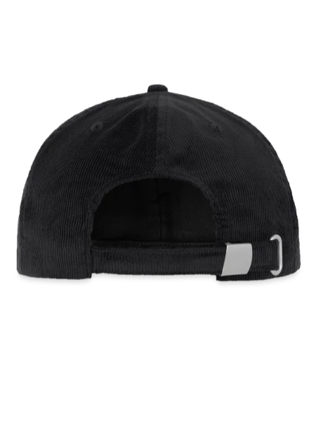 Embroidered Cord Cap - black - Back