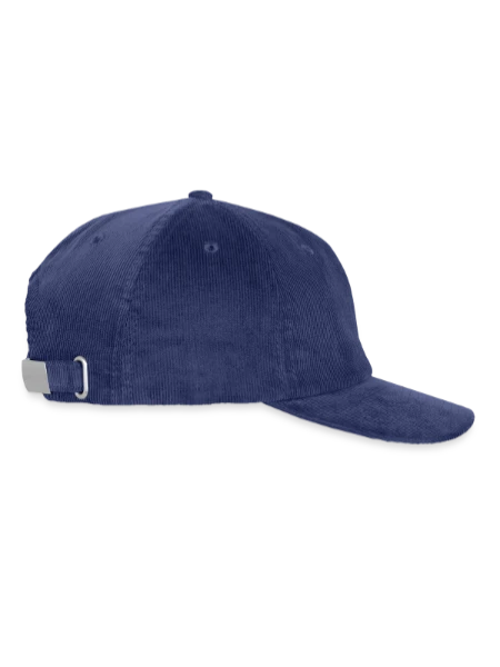Embroidered Cord Cap - medium navy - Right