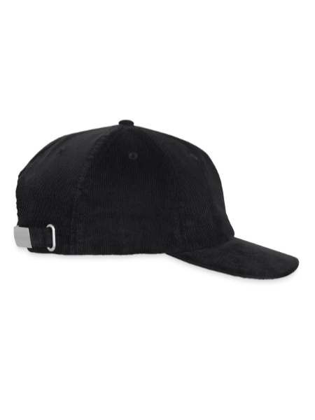 Embroidered Cord Cap - black - Right