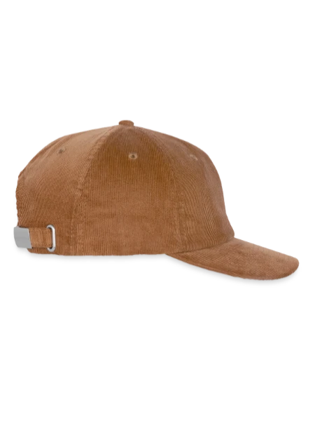 Bestickte Cord Cap - Mocca - Rechts